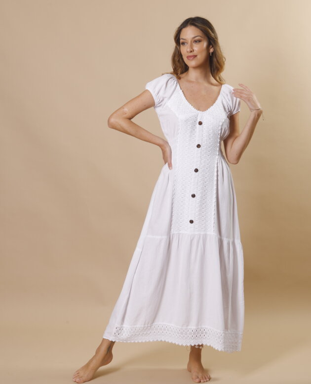 Vestido coqueta largo