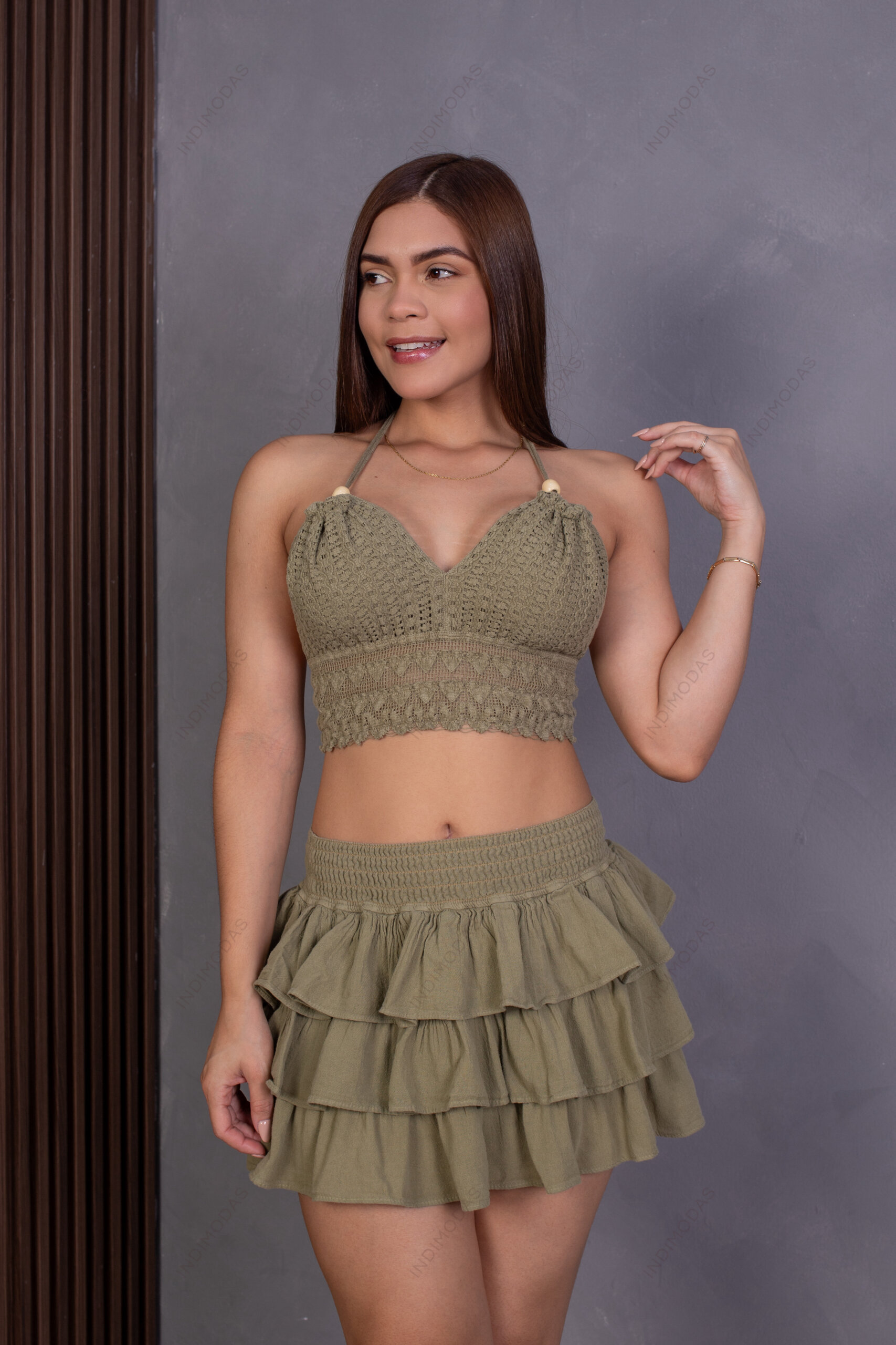 Top Mini Macarena - Falda Cinthia 3 Tiempos - Imagen 3